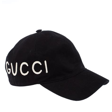 black gucci hats|all black Gucci hat.